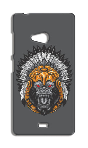 Gorilla Wearing Aztec Headdress Nokia Lumia 540 Cases