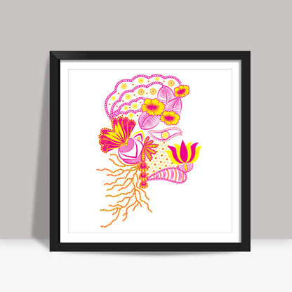 Going Gaga Within - Color blast ! Square Art Prints