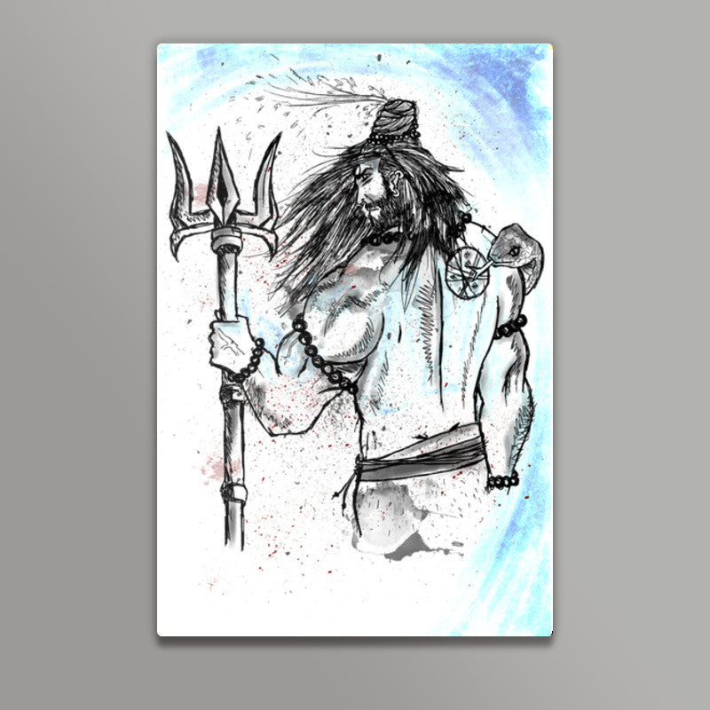 Warrior Shiva Wall Art