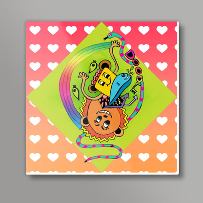 Doodle Luv Square Art Prints