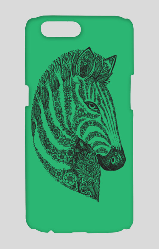 Floral Zebra Head Oppo R11 Cases