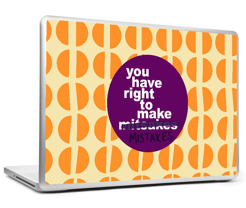 Laptop Skins, Right To Make Mistakes Laptop Skin, - PosterGully