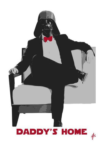 PosterGully Specials, Darth Daddy Vader Abstract Wall Art