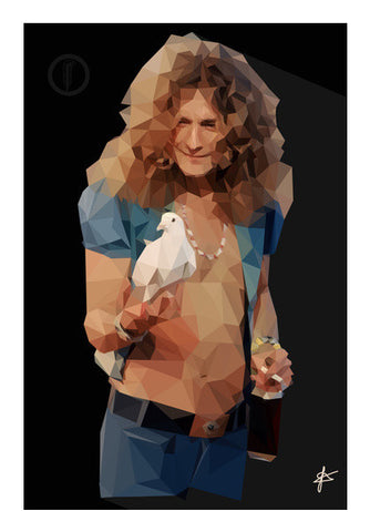 Robert Plant Led Zeppelin Art PosterGully Specials