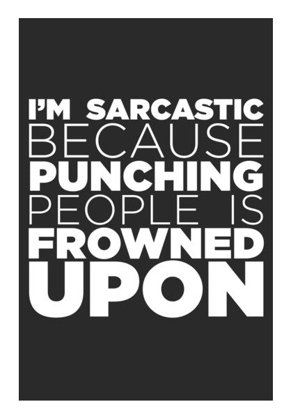 Sarcasm #white Wall Art