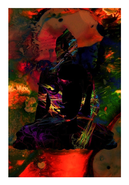 The Buddha Dark Night Wall Art