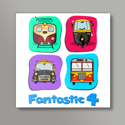 Fantastic 4 - Square Art Prints Square Art Prints