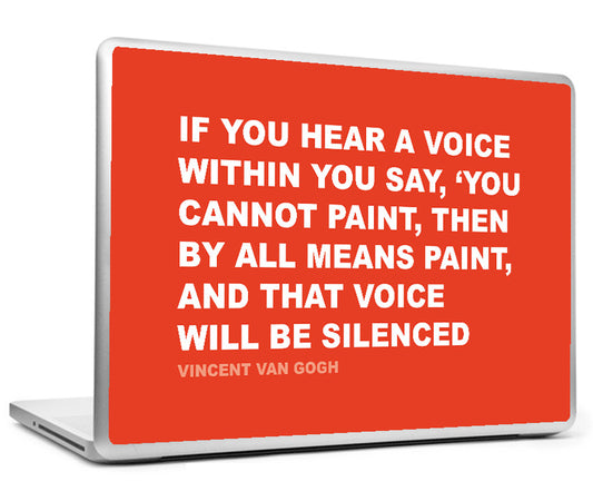 Laptop Skins, Voice Vincent Van Gogh Creativity Quote Laptop Skin, - PosterGully