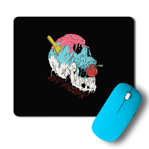Summer Colorful Melting Skull Artwork Mousepad