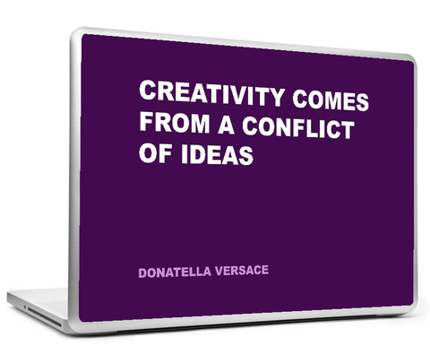 Laptop Skins, Conflict Donatella Versace Creativity Quote Laptop Skin, - PosterGully