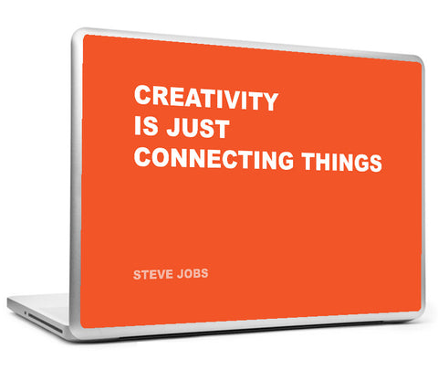 Laptop Skins, Connecting Steve Jobs Creativity Quote Laptop Skin, - PosterGully
