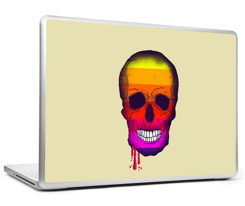 Laptop Skins, Bleeding Rainbow Skull Artwork Laptop Skin, - PosterGully