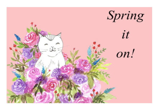 Painted Spring Floral Watercolor Artwork Background Print  Art PosterGully Specials