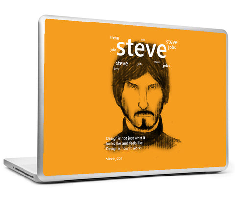 Laptop Skins, Steve Jobs On Design Laptop Skin, - PosterGully
