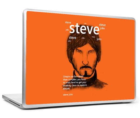 Laptop Skins, Steve Jobs On Simplicity Laptop Skin, - PosterGully