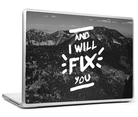 Laptop Skins, Fix You Coldplay Laptop Skin, - PosterGully