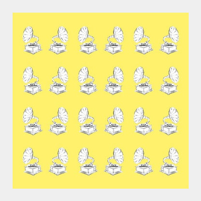 Square Art Prints, Gramophone Square Art Prints