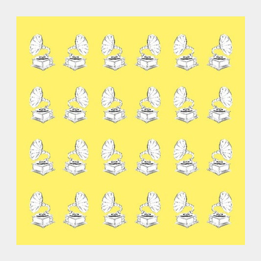 Square Art Prints, Gramophone Square Art Prints