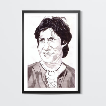 Bollywood superstar Amitabh Bachchan shows the audacity of the underdog in the movie Mard Wall Art