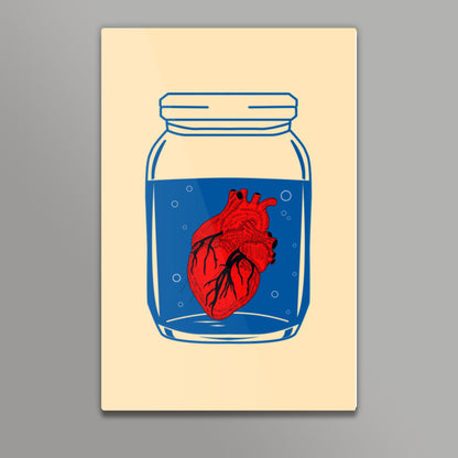 The Heart in the Glass Jar Wall Art