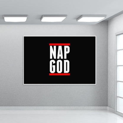 NAP GOD | Eminem | Funny Typography Wall Art