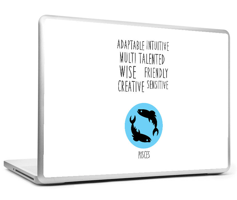 Laptop Skins, Pisces Astrological Sign Laptop Skin, - PosterGully