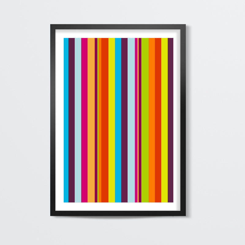 Vibrant Stripes Wall Art