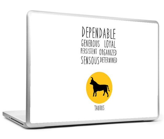 Laptop Skins, Taurus Astrological Sign Laptop Skin, - PosterGully