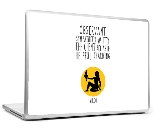 Laptop Skins, Virgo Astrological Sign Laptop Skin, - PosterGully