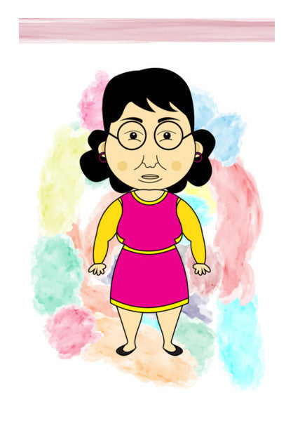 Curlers Hair Old Lady Art PosterGully Specials