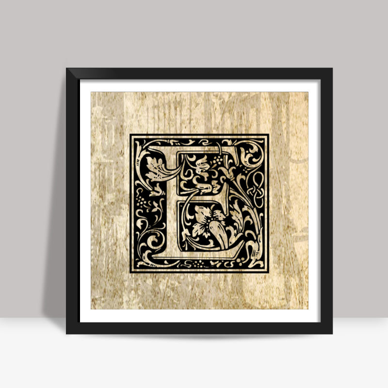 Ornate E Square Art Prints