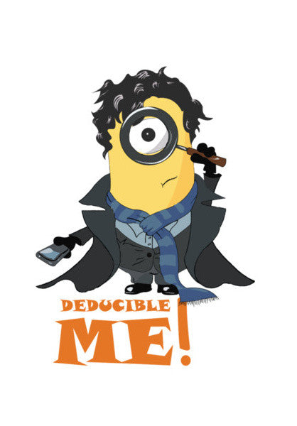 Minion, Sherlock Avatar, Despicable Me, Cool T-shirt Wall Art