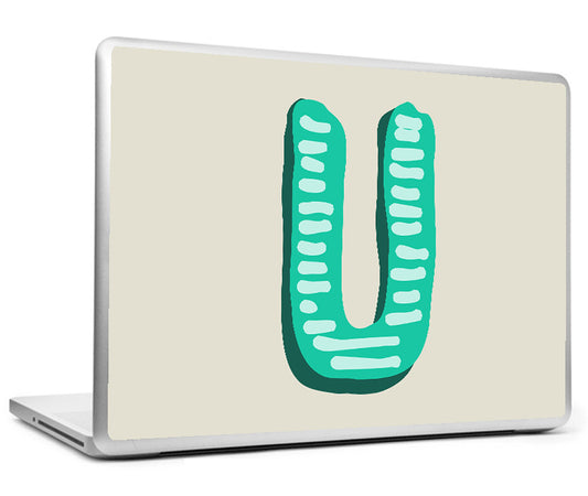 Laptop Skins, U - Alphabets Laptop Skin, - PosterGully