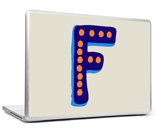 Laptop Skins, F - Alphabets Laptop Skin, - PosterGully