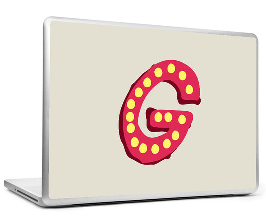 Laptop Skins, G - Alphabets Laptop Skin, - PosterGully