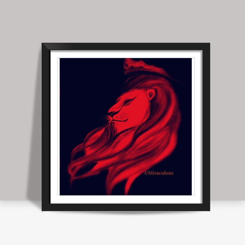 Leo - The King Square Art Prints