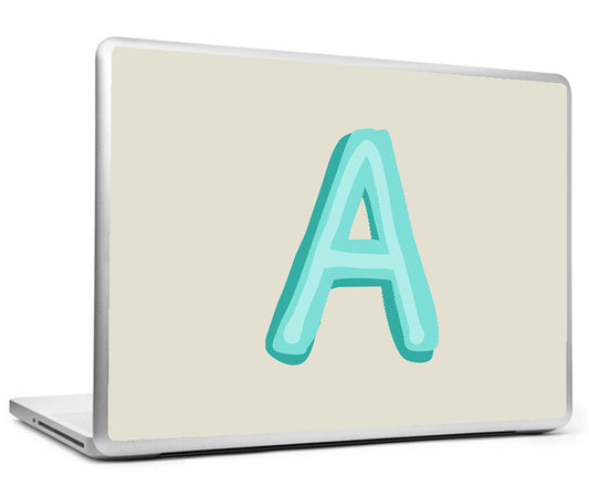 Laptop Skins, A - Alphabets Laptop Skin, - PosterGully