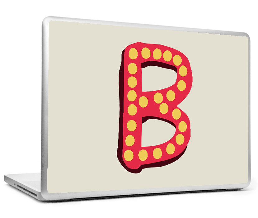Laptop Skins, B - Alphabets Laptop Skin, - PosterGully