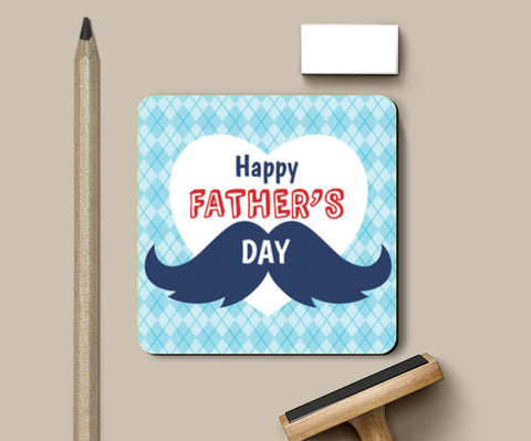 Happy Fathers Day Mustache Art | #Fathers Day Special  Coasters