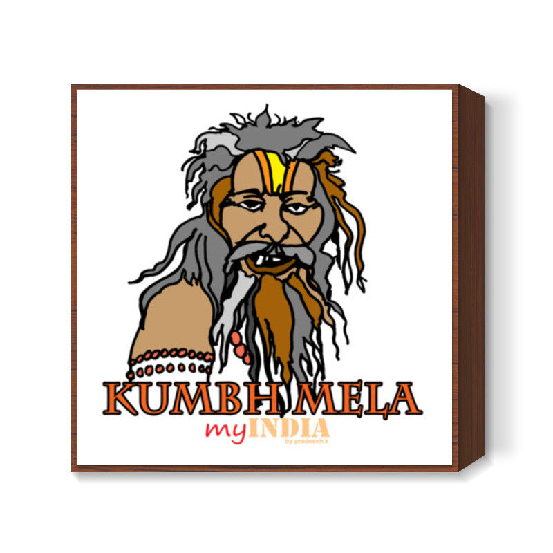 kumbhmela Square Art Prints