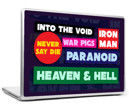 Laptop Skins, Black Sabbath Stickers Art Laptop Skin, - PosterGully