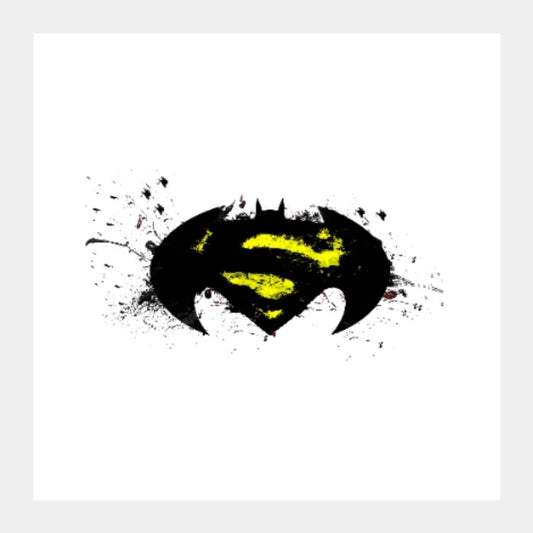 Square Art Prints, Superman vs Batman Square Art | Alok kumar, - PosterGully