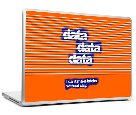 Laptop Skins, Sherlock Holmes - Quote - Data Data Data Laptop Skin, - PosterGully