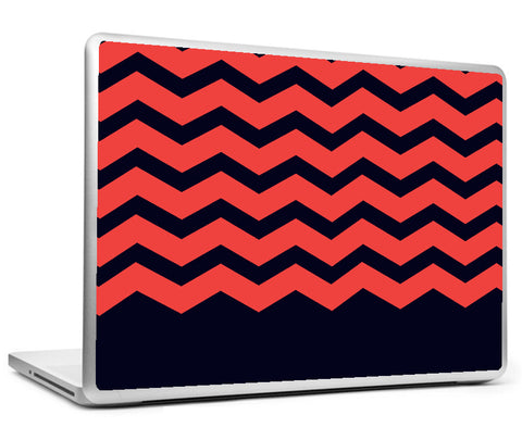 Laptop Skins, Zigzag Red Laptop Skin, - PosterGully