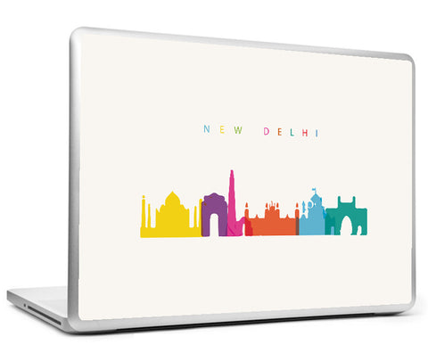 Laptop Skins, Capital New Delhi India Minimal Art Laptop Skin, - PosterGully