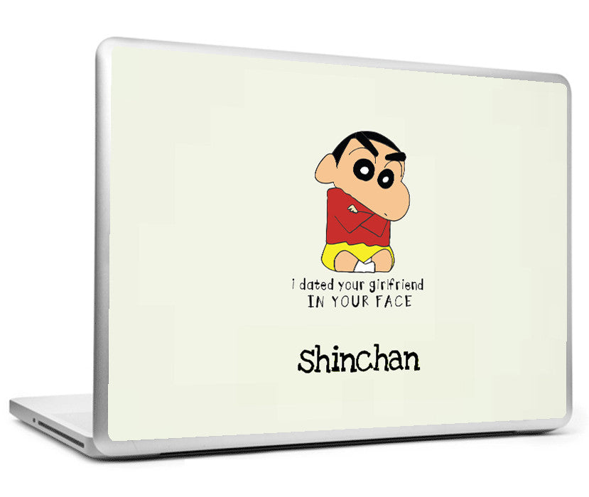 Laptop Skins, In Your Face Shinchan Laptop Skin, - PosterGully