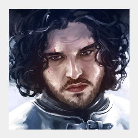 Square Art Prints, Game of Thrones | Jon Snow the Watcher Square Art Prints