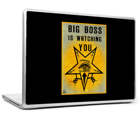 Laptop Skins, Big Bos Watching Laptop Skin, - PosterGully