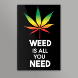WEED IS ALL YOU NEED Wall Art
