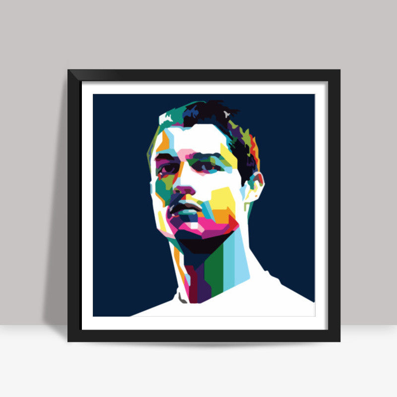 Cristiano Ronaldo Minimal Design Square Art Prints